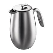 1308-16 [COLUMBIA（コロンビア） ダブルウォール フレンチプレス コーヒーメーカー 1000ml シルバー]