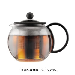 ASSAM（アッサム） ティープレス ステンレスフィルター プラスチックハンドル 500ml ブラック 1812-01