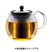 1801-16 [ASSAM ティープレス ステンレスフィルター ガラスハンドル 1000ml]