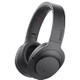 h.ear on Wireless NC ワイヤレスノイズキャンセリングステレオヘッドセット ハイレゾ音源対応 チャコールブラック MDR-100ABNB