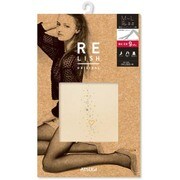 パンティストッキング レリッシュ オリジナル 着圧シャイニーハート柄 M~Lサイズ ヌーディベージュ(433) FP10604