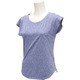 BIK21-AP1591-J/OT [ワークアウト フレンチスリーブ グラフィックTシャツ レディース OTサイズ ローパープルS16]
