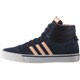 F99518-245 [アディダスネオ NEOPARK ST MID W LEA レディース 24.5cm カレッジネイビー/ライトフラッシュオレンジS15/アッシュブルーS15]