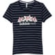 BHR74 AJ8631 [STR フローラルグラフィックTシャツ W J/S カレッジネイビー/ホワイト]