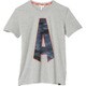BHQ03 AK1047 [STR CM アルファベットTシャツ M J/L ミディアムグレイヘザー/ブライトレッド]