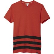 BHQ44 AK1125 [SC 3ストライプスTシャツ メンズ J/O ブライトレッド/ブラック]