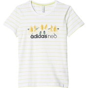 BHR74 AK1333 [STR フローラルグラフィックTシャツ W J/L ホワイト/ソーラーイエロー]