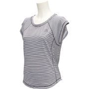 BIK01 AP1954 [W ワークアウト UVボーダーTシャツ レディース J/S ブラック]