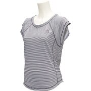 BIK01 AP1954 [W ワークアウト UVボーダーTシャツ レディース J/OT ブラック]