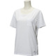 BIL10 AP3783 [胸ポケット付 サマーTシャツ 半袖 レディース Lサイズ ホワイト]