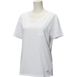 ヨドバシ Com アディダス Adidas Bil10 Ap37 胸ポケット付 サマーtシャツ 半袖 レディース Otサイズ ホワイト 通販 全品無料配達