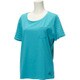 BIL10 AP3785 [胸ポケット付 サマーTシャツ 半袖 レディース Lサイズ ショックグリーン S16]