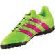 AF5079-200 [エース 16.4 TF ジュニア 人工芝用サッカートレーニングシューズ キッズ 20.0cm ソーラーグリーン/ショックピンク S16/コアブラック]