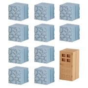 マインクラフトケシゴム ブロックセット 丸石とドア [対象年齢：6歳～]