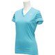 KAV76-AI8271-J/OT [レスポンス CAP半袖Tシャツ レディース OTサイズ ショックグリーン S16/イーキューティーグリーン S16]