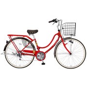 シティサイクル FLOAT MIX(フロートミックス) 266-I 26型 外装6段変速 レッド MK-16-014