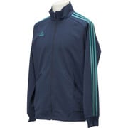 BIM54-AP3974-J/L [ジム フィットネスウエア ウォームアップジャケット ESSENTIALS 3S メンズ Lサイズ カレッジネイビー/イーキューティーグリーン S16]