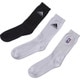 TO554-G89558-2224 [NBA3Pソックス 22-24cm ホワイト/ホワイト/ブラック]