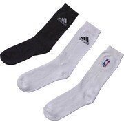 TO554-G89558-3032 [NBA3Pソックス 30-32cm ホワイト/ホワイト/ブラック]