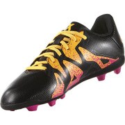 S78170-205 [エックス 15.4 AI1 J ジュニア用サッカースパイクシューズ 20.5cm コアブラック/ショックピンクS16/ソーラーゴールド]