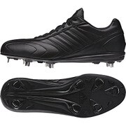 S85340-245 [adipure 2 LOW 野球シューズ 埋め込み金具スパイク 24.5cm コアブラック/コアブラック/ゴールドメット]
