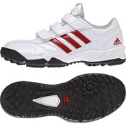 S85377-195 [野球用 トレーニングシューズ adiPURE トレーナー 2 K ジュニア 19.5cm クリスタルホワイト S16/パワーレッド/シルバーメット]