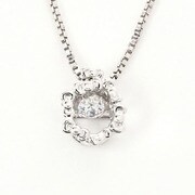 HELLO KITTY ネックレス Hello Kitty Dancing Stone リボンサークル