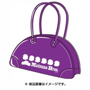 エナメルボストンバッグ おそ松さん 一松 パープル [キャラクターグッズ]
