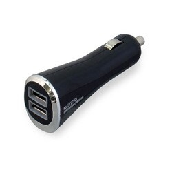 microUSB カーチャージャー 4.8A 2ポート ブラック TK47SUK
