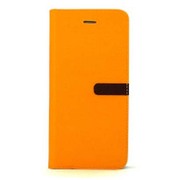 I6S06-15D634-10 [Diary Two tone for iPhone 6/iPhone 6s Yellow-Dark Brown]