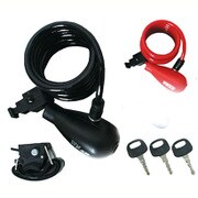 コンパクトコイルロック CYCLE GEAR Y-4 コイル 120cm レッド 84851