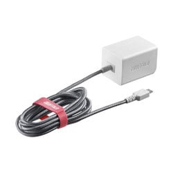 AC-USB microUSB急速ケーブル 一体型 2.4A 1.8m ホワイト BSMPA2401BC1WH