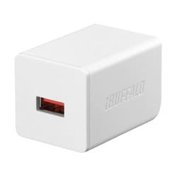 AC-USB USB急速充電器 AUTO POWER SELECT機能搭載 1ポートタイプ 2.4A ホワイト BSMPA2402P1WH
