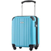 スーツケース ワイドハンドル ハード/ファスナー 機内持ち込み可 旅行日数目安:4日 38/44L ブルー.C SP-0687-48