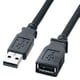 ナイロンメッシュUSB延長ケーブル 2m KU20-NM20ENK
