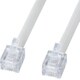 エコロジー電話ケーブル ノーマル 1m ホワイト TEL-EN-1N2