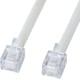 エコロジー電話ケーブル ノーマル 3m ホワイト TEL-EN-3N2