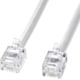 モジュラーケーブル 3m ホワイト TEL-N1-3N2