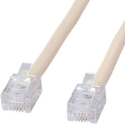シールド付ツイストモジュラーケーブル 3m アイボリー TEL-ST-3N2