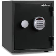 耐火・耐水デザイン金庫 クリスタルシリーズ 60分耐火 テンキータイプ 25.0L/36kg ブラック A125R3WR BLACK