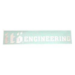 ステッカー Ito ENGINEERING 10cm シルバー