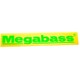 ステッカー Megabass 40cm グリーン