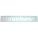 ステッカー Megabass 40cm シルバー