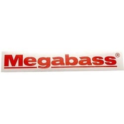 ステッカー Megabass 40cm レッド