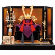 兜飾り 純金箔押赤糸威 8号