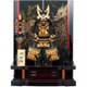 鎧飾り 黒糸金小札ハヤブサ 10号
