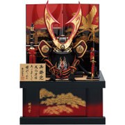 兜・収納飾り 竜鉢ゴールド透かしハヤブサ 25号
