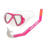 Kids Dual Lens combo15KD16-2(14809CMBBM) PNK [水中メガネ マスク シュノーケル キッズ ピンク 対象年齢：4歳～]