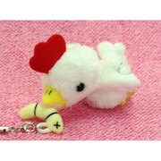 7844 [ぱっくんストラップ アニマル ニワトリ 親ver. WH]