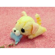 7901 [ぱっくんストラップ にゃんこ 茶トラ YE]